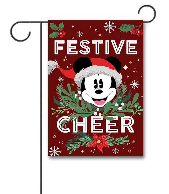 DIS3875 Disney Mickey Mouse Christmas Garden Flag