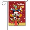 DIS3876 Disney Mickey Mouse Donald and Goofy Christmas Garden Flag