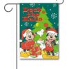 DIS3877 Disney Christmas Mickey Mouse and Minnie Mouse Garden Flag