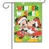 DIS3879 Disney Minnie Mouse Kissing Mickey Mouse Christmas Garden Flag