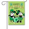 DIS3922 Disney Mickey and Minnie Mouse St. Patricks Day Garden Flag