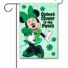 DIS3923 Disney Minnie Mouse St. Patricks Day Garden Flag