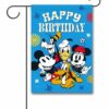 DIS3925 Disney Mickey Mouse and the Gang Birthday Garden Flag