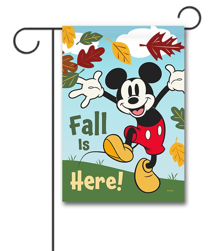 DIS4084 Disney Mickey Mouse Fall Garden Flag