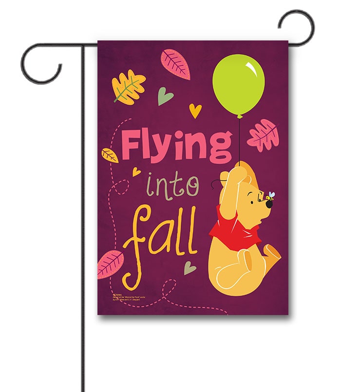 DIS4090 Winnie the Pooh Fall Garden Flag