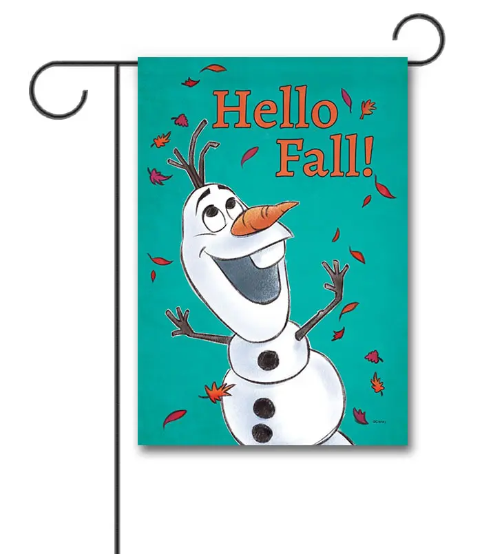 DIS4092 Disney Olaf Fall Garden Flag