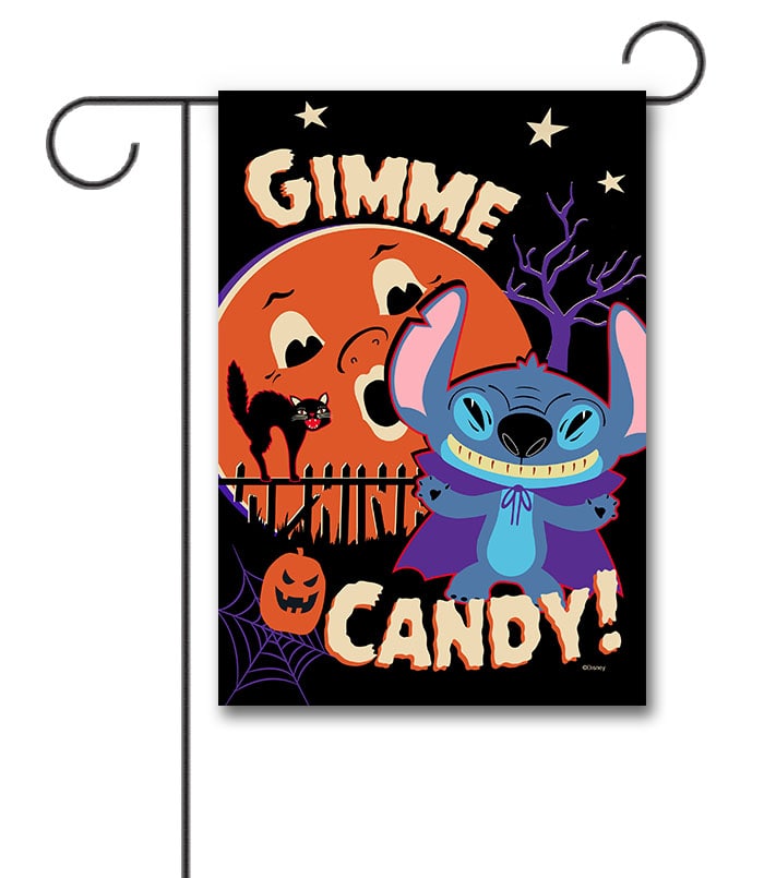 DIS4119 Disney Stitch Halloween Garden Flag