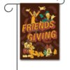 DIS4123 Disney Friends Thanksgiving Garden Flag