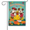 DIS4125 Disney Mickey Mouse and Minnie Mouse Thanksgiving Garden Flag