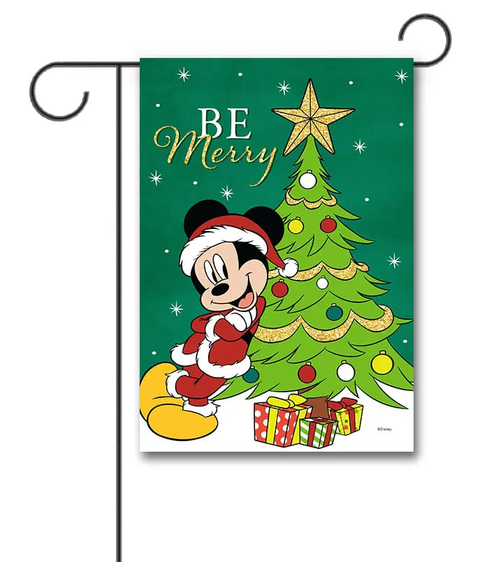 DIS4153 Disney Mickey Mouse Christmas Garden Flag
