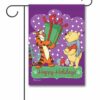 DIS4155 Winnie the Pooh Disney Christmas Garden Flag