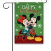 DIS4157 Disney Mickey Mouse and Minnie Mouse Christmas Garden Flag