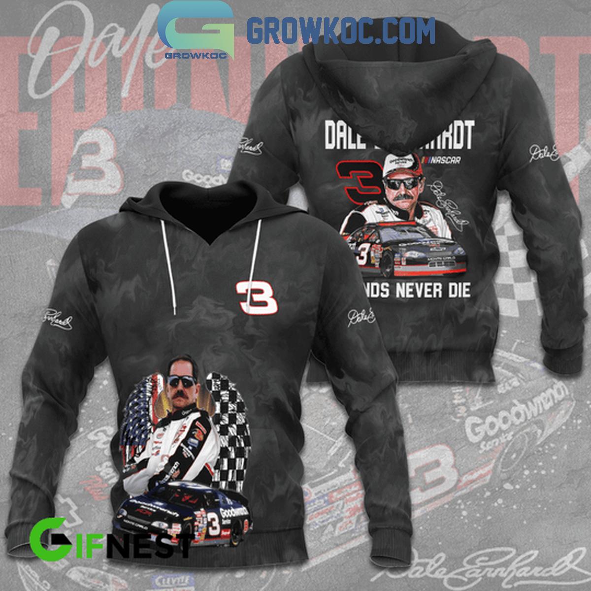 Dale Earnhardt NASCAR Legends Never Die Hoodie Shirts 1 psY5h