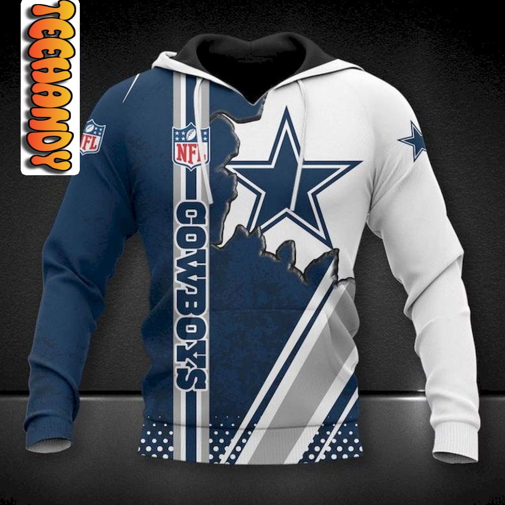 Dallas Cowboys All Over Print 3D Football NFL Hoodie 0