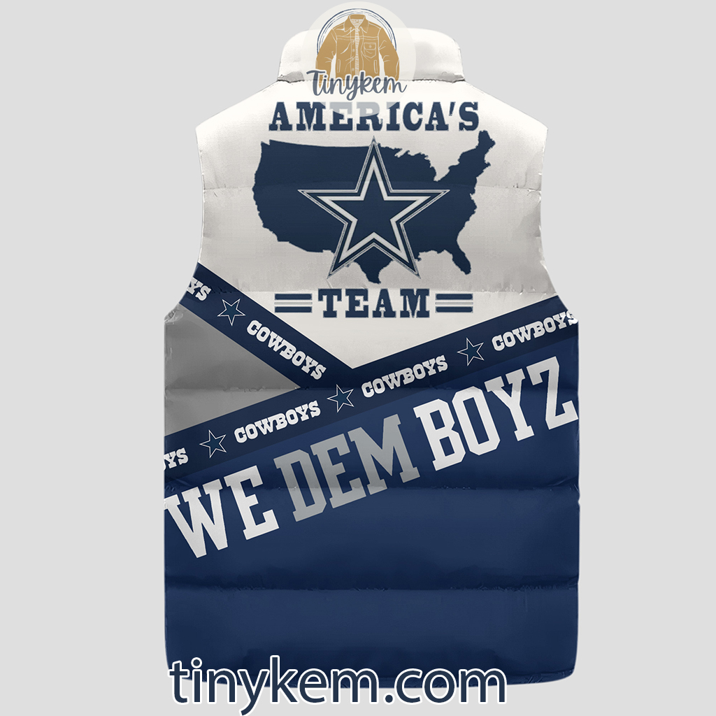 Dallas Cowboys Customized Puffer Sleeveless Jacket We Dem Boyz2B1 a5XMI