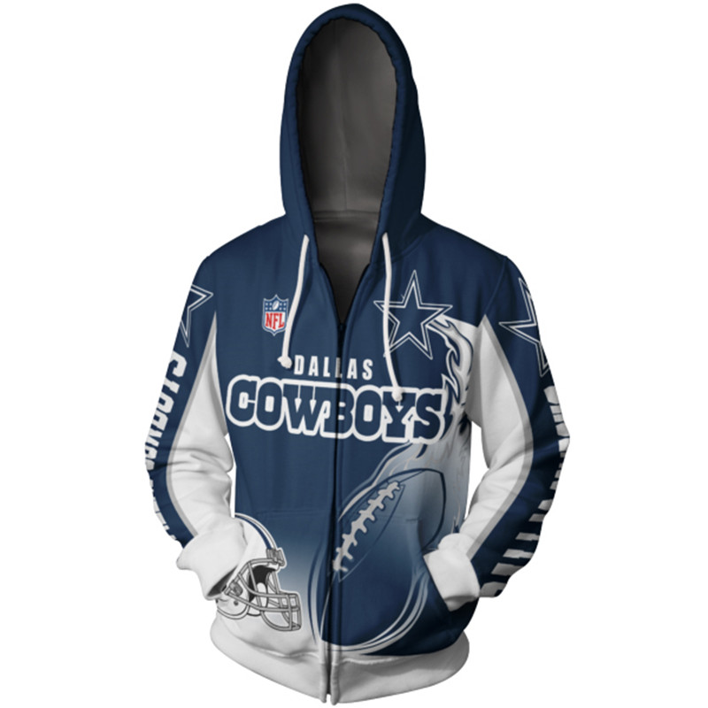 Dallas Cowboys Death Smoke 3D Zip Hoodie Gifts For Fans With 3D Printed Hoodies 0