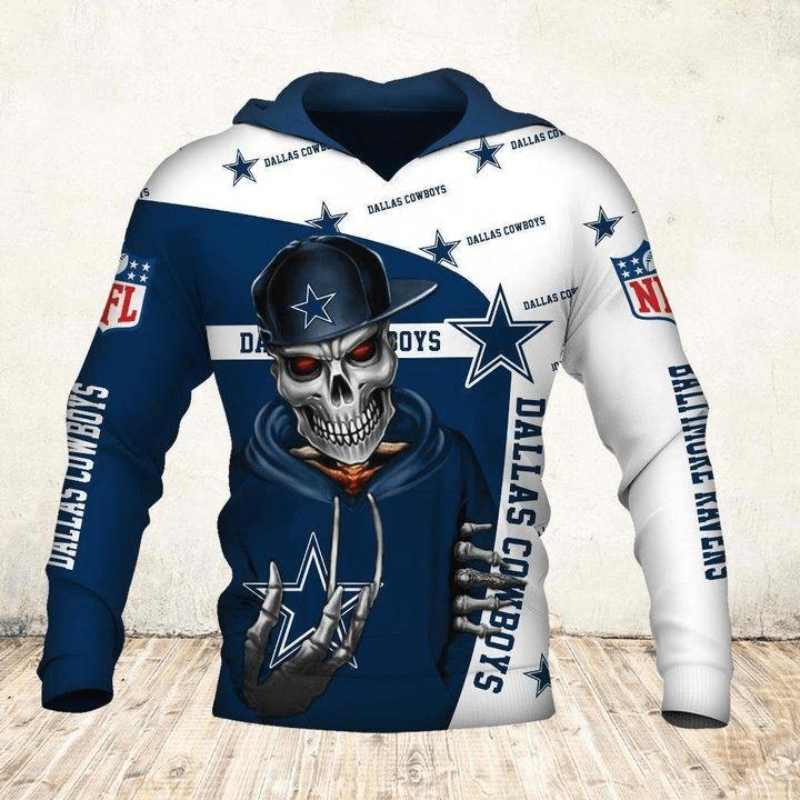 Dallas Cowboys Flame Balls 3D Zip Hoodie Gifts For Fans With All Over Print Zip Up Hoodies Men 0