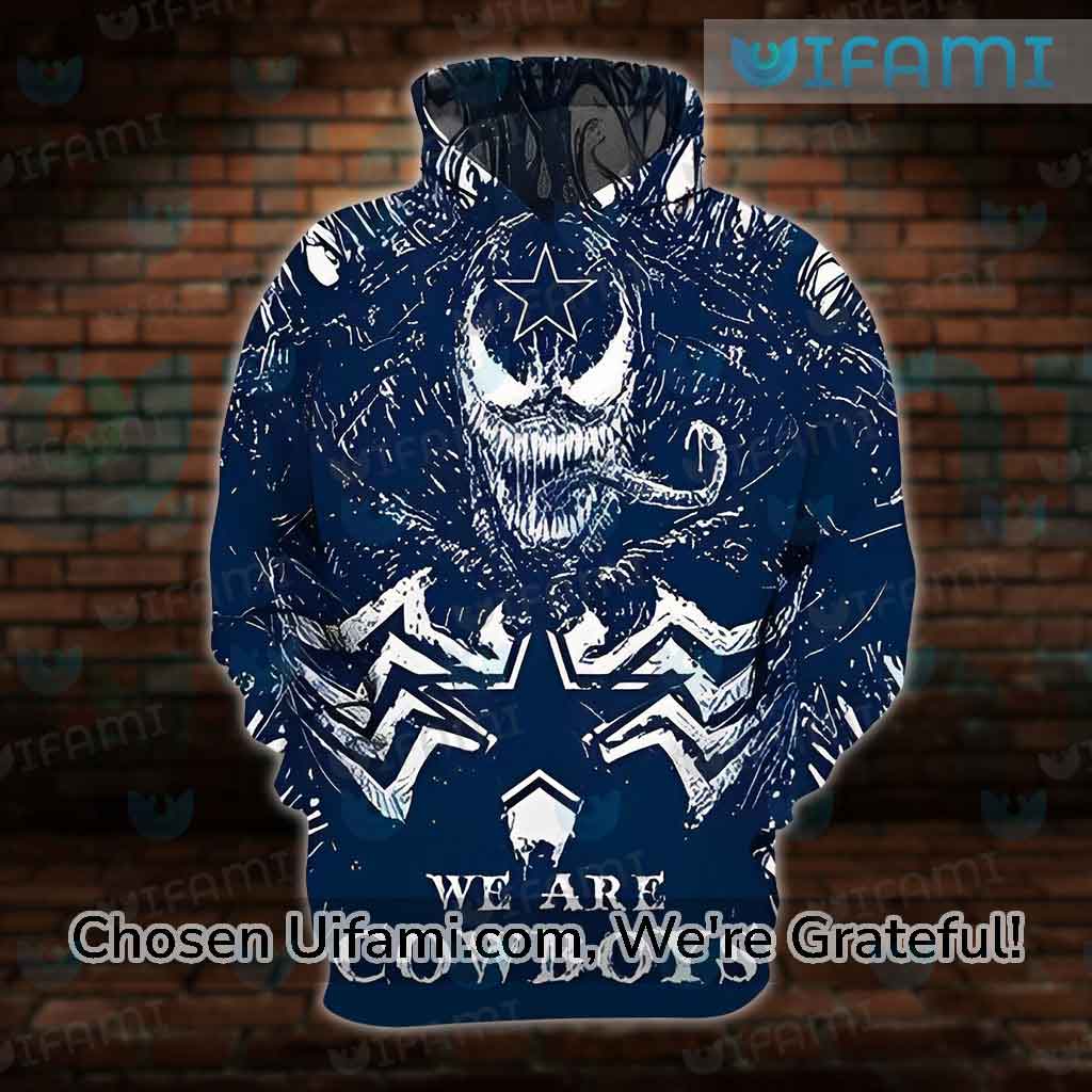 Dallas Cowboys Mens Zip Up Hoodie 3D Greatest Venom Dallas Cowboys Gifts For Him 1