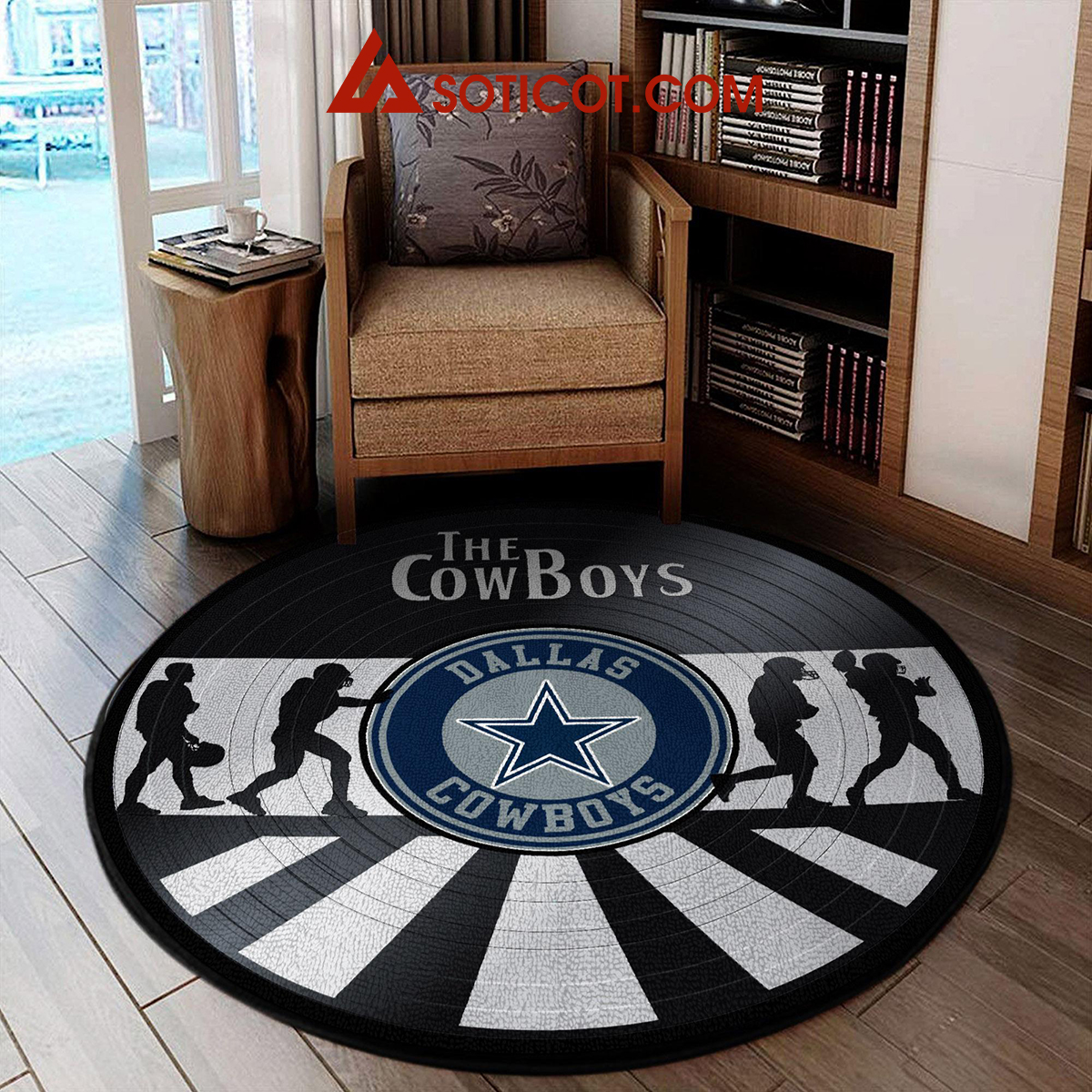 Dallas Cowboys New Style Sports Round Rug Carpet Livingroom Mat2B1 mKtsi