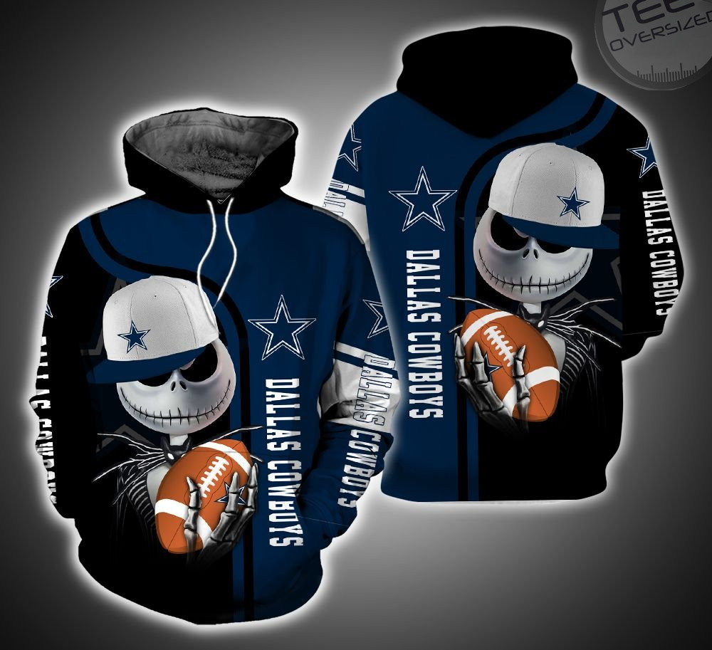 Dallas Cowboys and Jack Skellington Collide in a 3D Hoodie 0