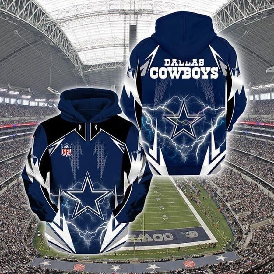 Dallas Cowboys Nflbud Light All Over Print Hoodie