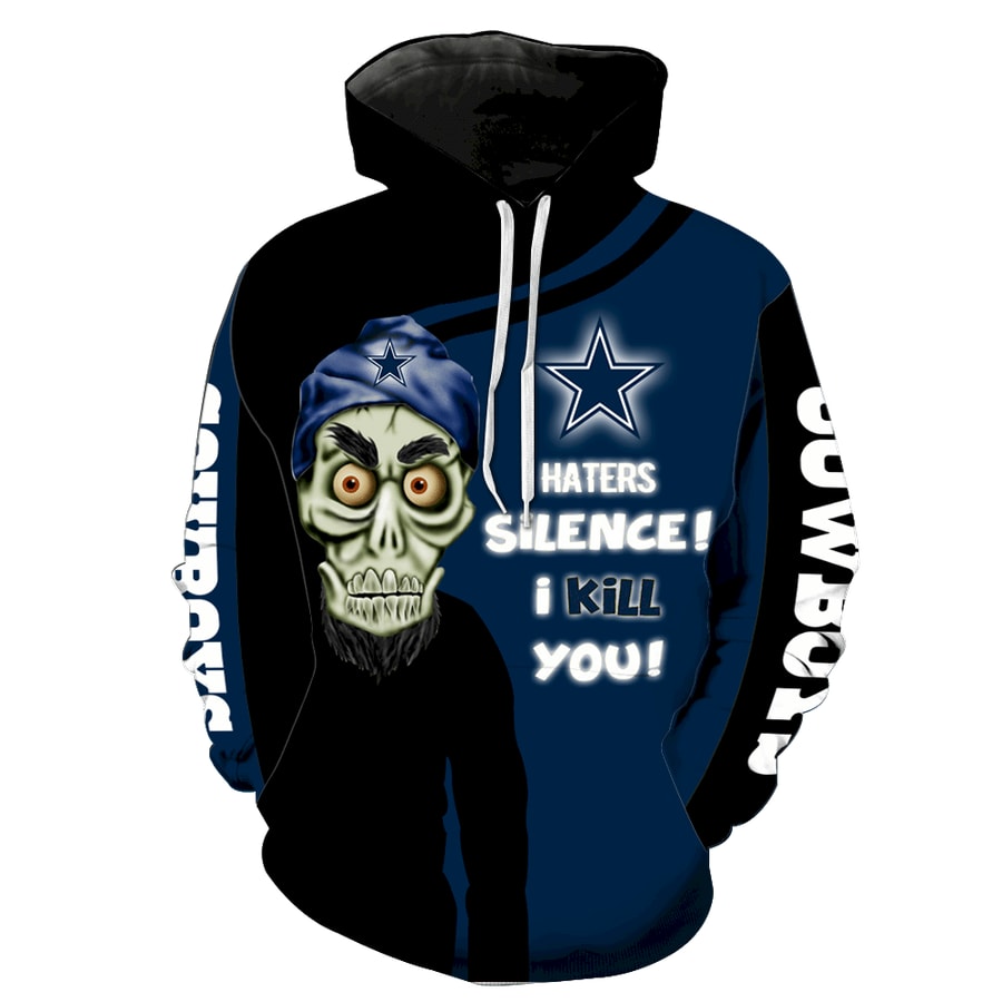 Dallas Cowboys Skull All Over Print Hoodie