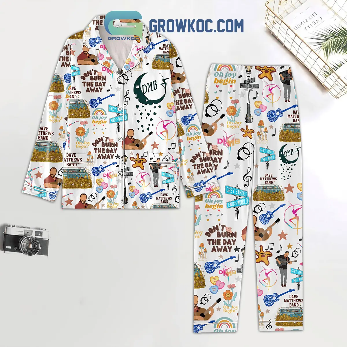 Dave Matthew Band Oh Joy Begin Polyester Pajamas Set2B1 BYyHj