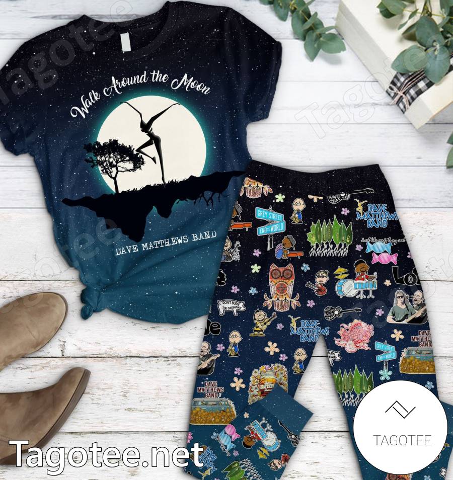 Dave Matthews Band Walk Around The Moon Pajamas Set