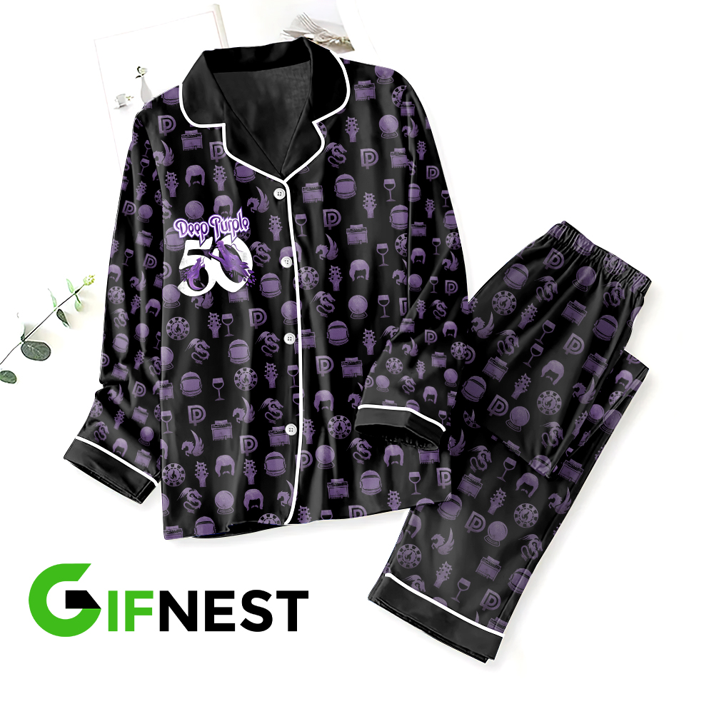 Deep Purple Pajamas set HOATT4769