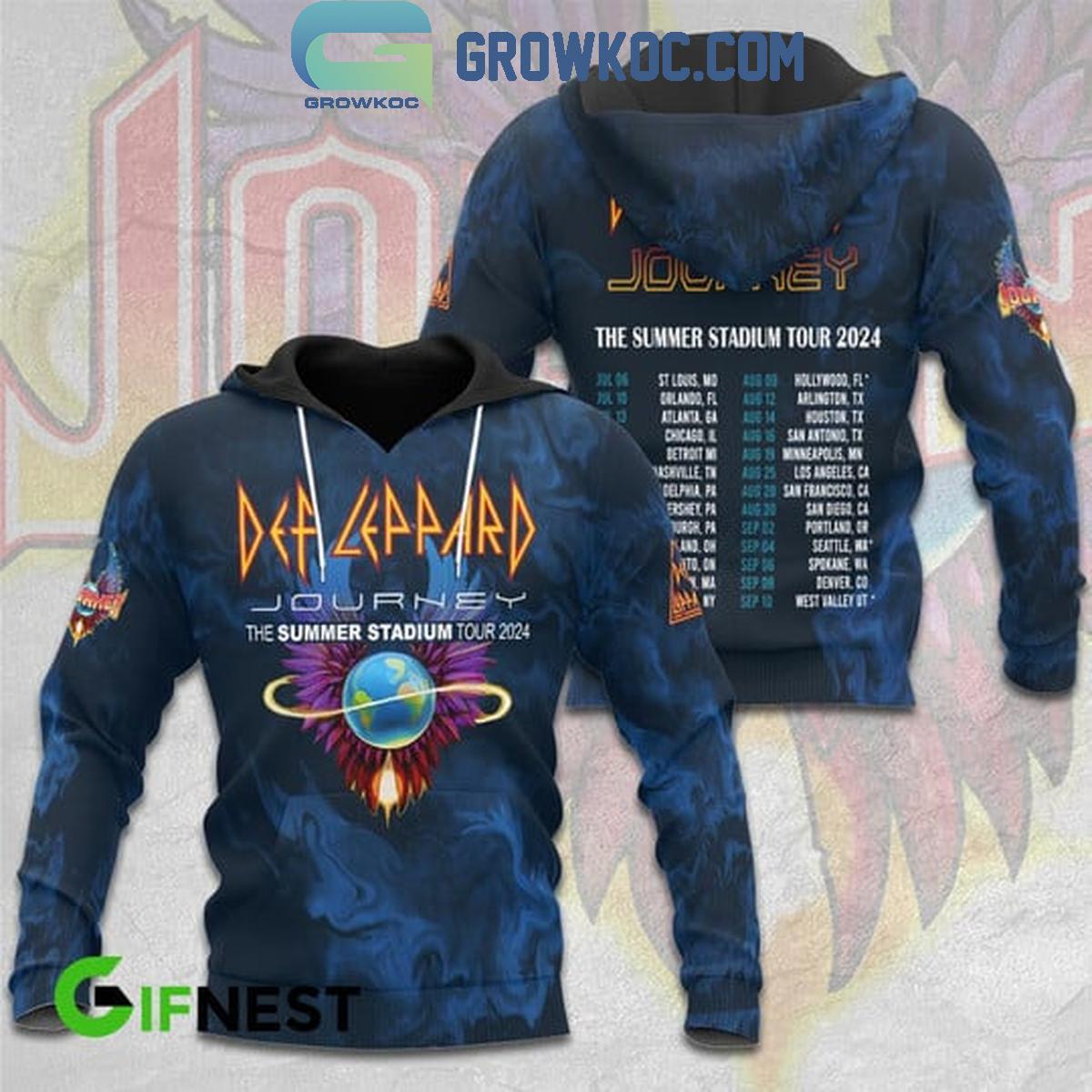 Def Leppard Journey The Summer Stadium Tour 2024 Fan Hoodie Shirts 1 OM7AN