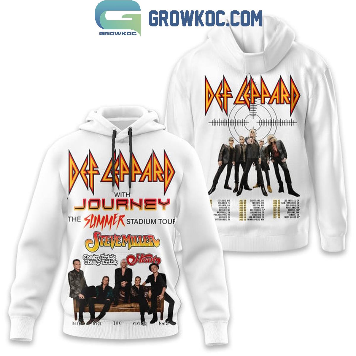 Def Leppard With Journey Steve Miller Band Summer 2024 Tour Hoodie Shirts 1 1HwGc