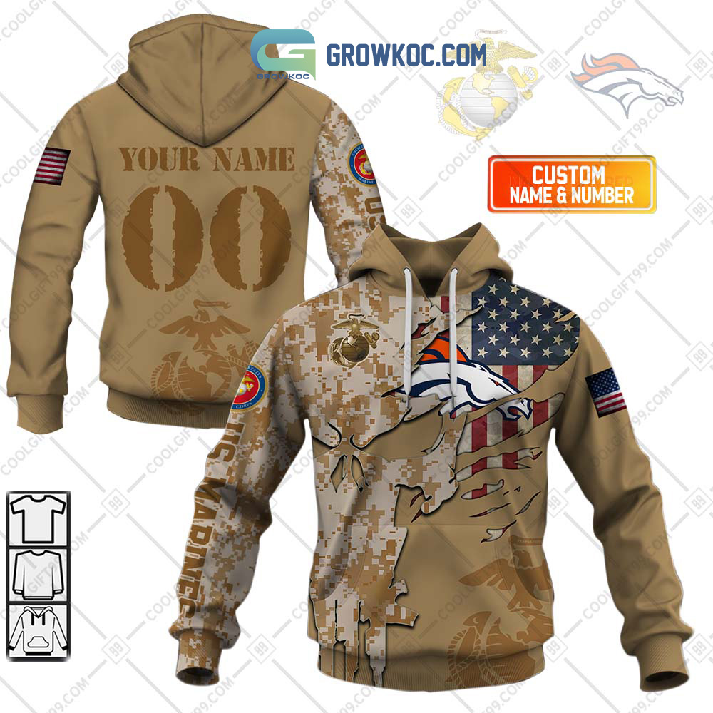 Denver Broncos Marine Personalized Hoodie Shirts2B1 aH54g