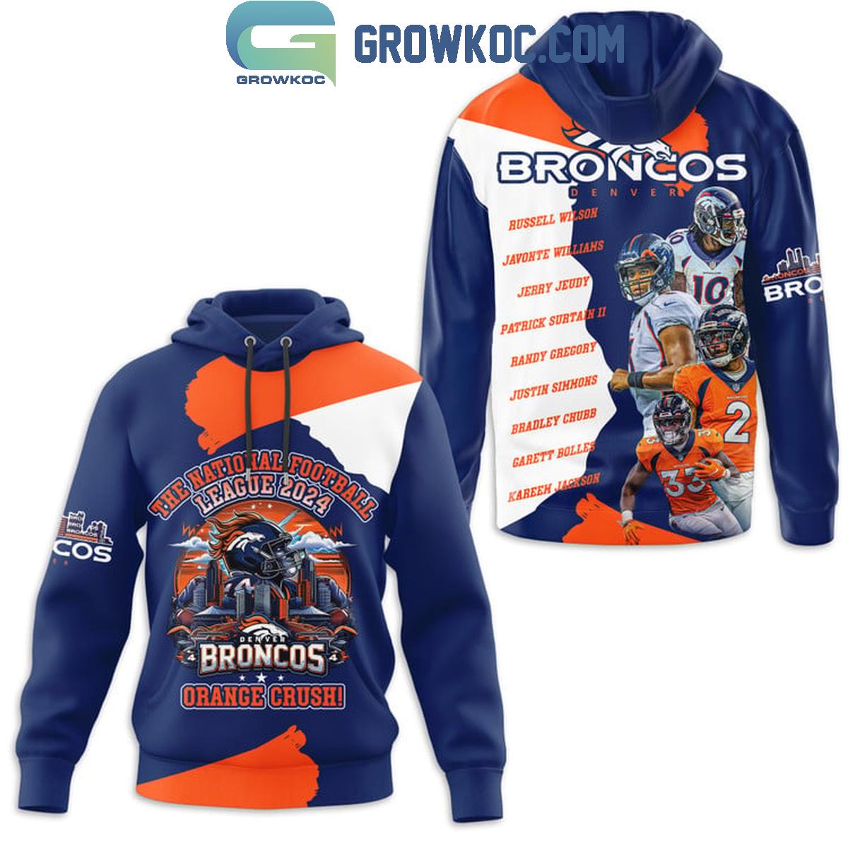 Denver Broncos The National Football League 2024 Orange Crush Hoodie T Shirt 1 x9dJ6