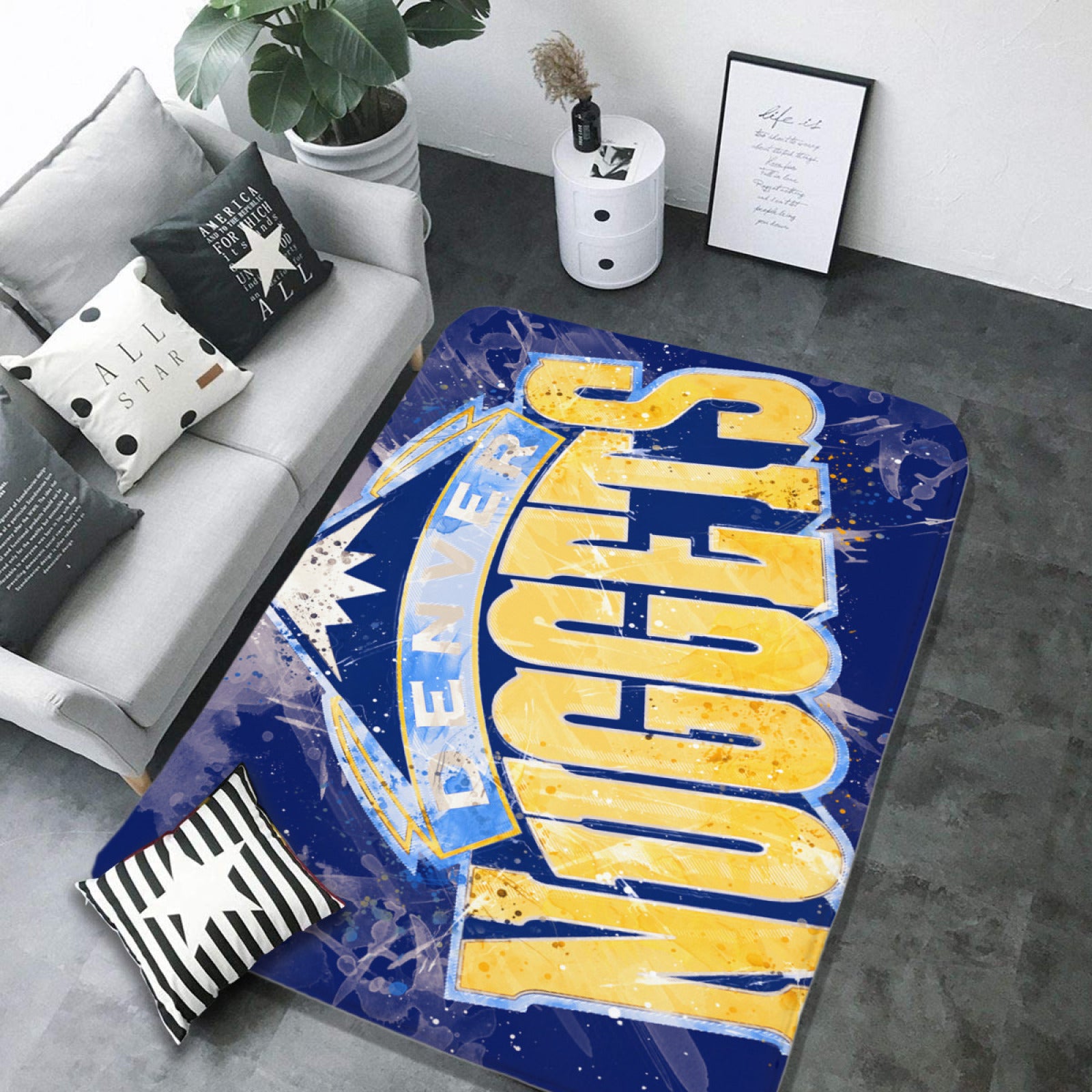 Denver Basketball Nuggets Carpet Living Room Bedroom Mats Kitchen Bathroom Rugs 2 66b969e4 ed57 4b9c 9945 f11ca2f11ca4