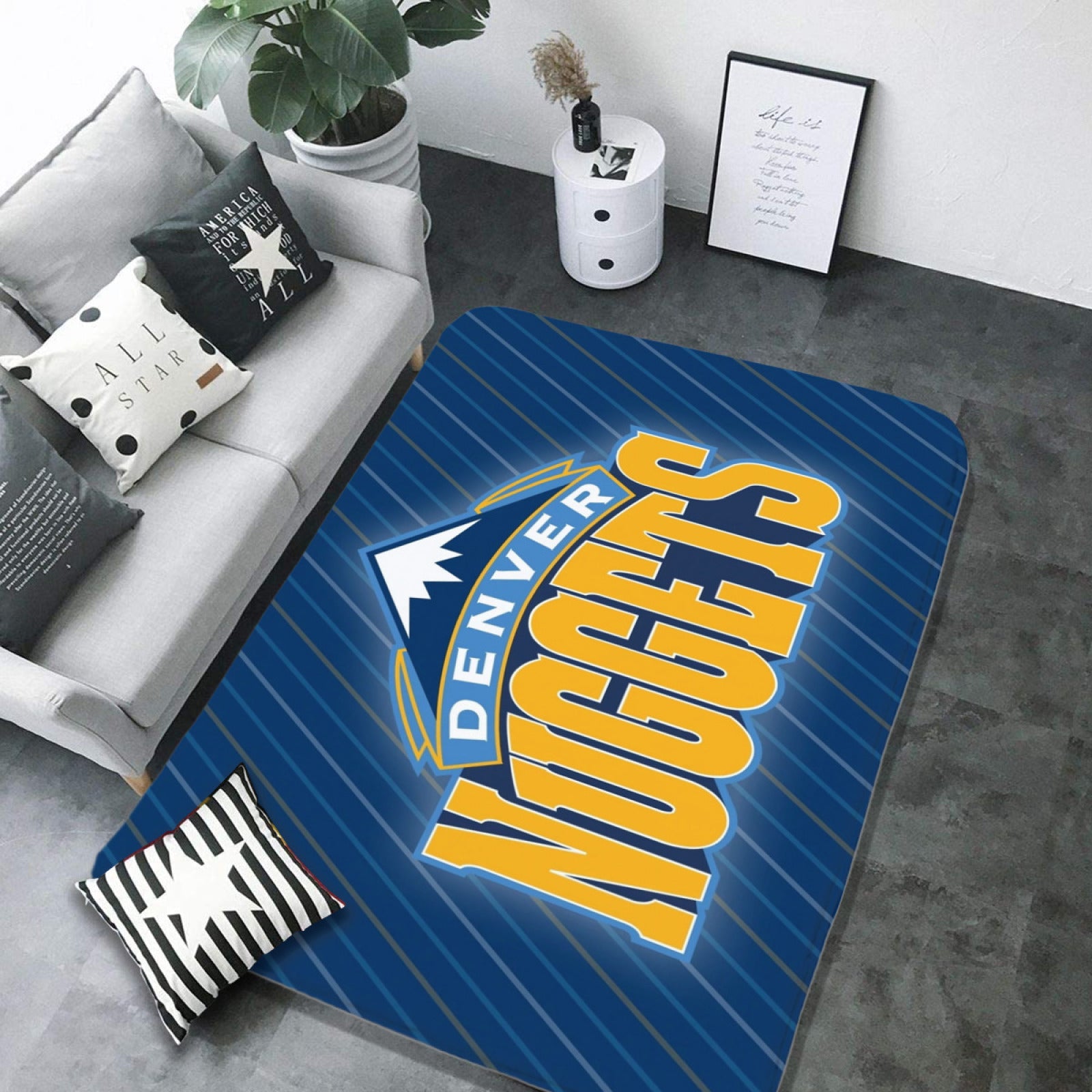 Denver Basketball Nuggets Carpet Living Room Bedroom Mats Kitchen Bathroom Rugs 2 795177e8 75c2 4f67 8a49 7d769faf5c8e