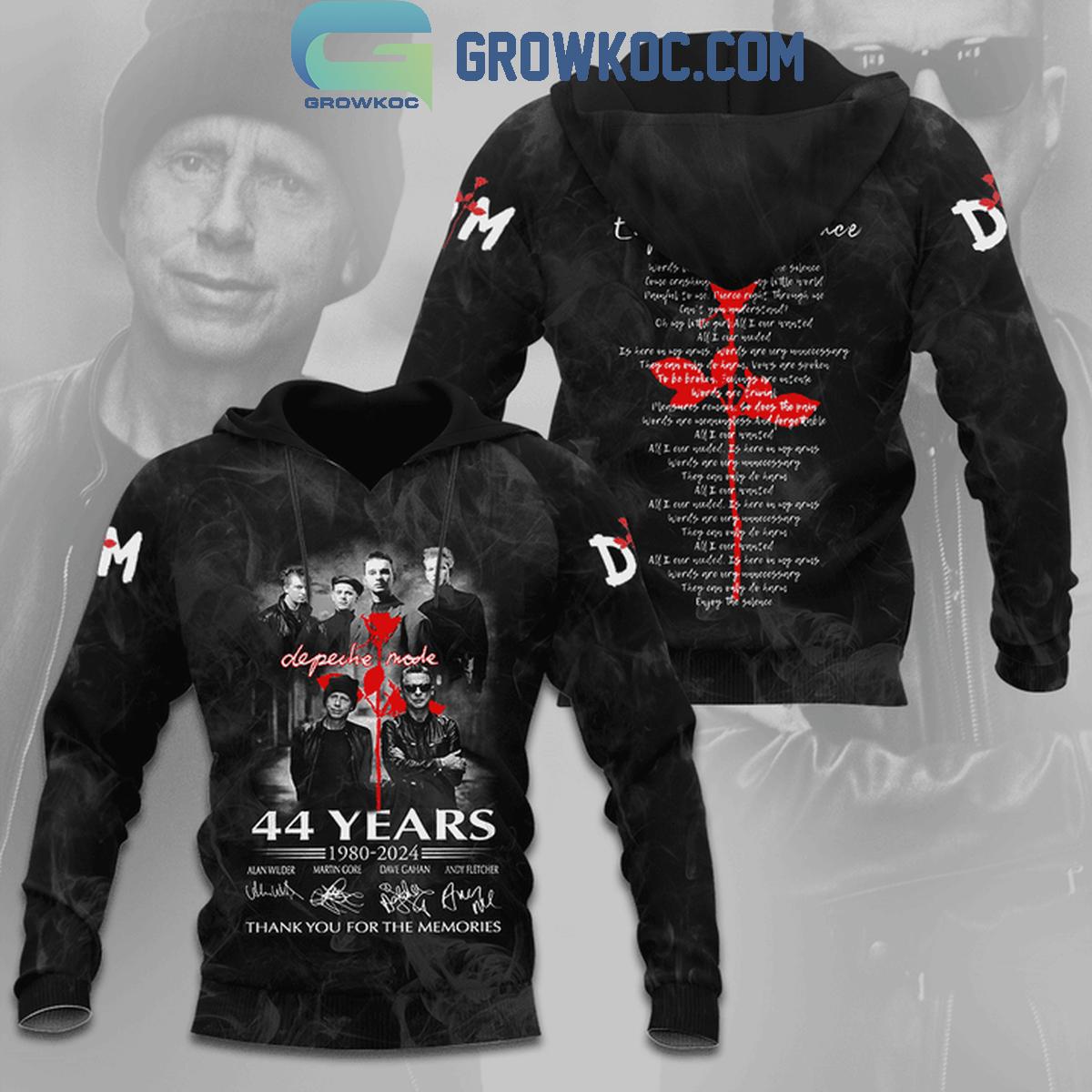 Depeche Mode 1980 2024 Enjoy The Silence 44 Years Hoodie Shirts 1 vTGdE