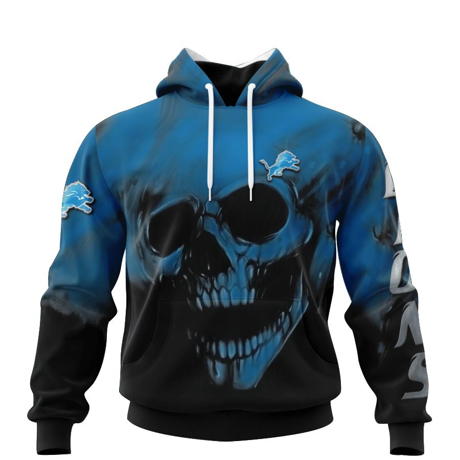 Detroit Lions Custom Name Number All Over Print Hoodie For Fans 0