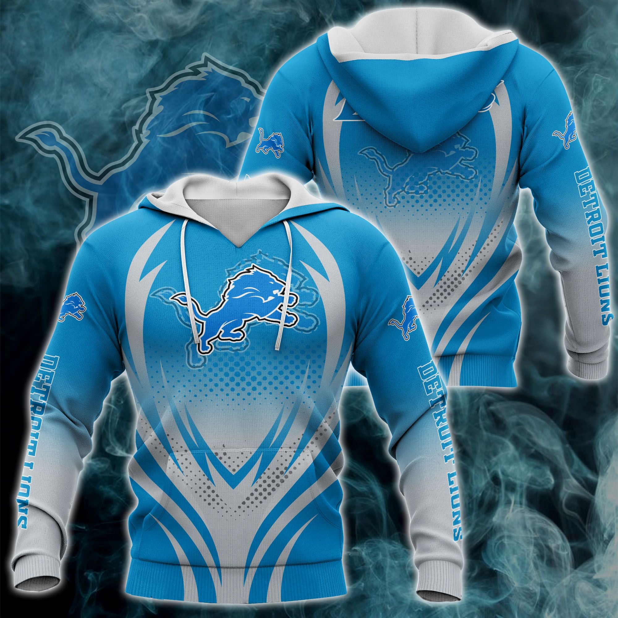 Detroit Lions Hoodie 3D Cheap 3D Print Gifts for Fans 0