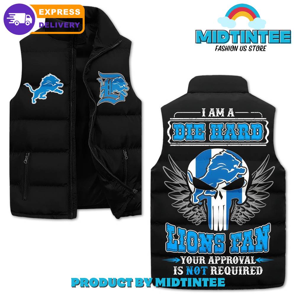 Detroit Lions NFL I Am A Die Hard Lions Fan Cotton Vest 1