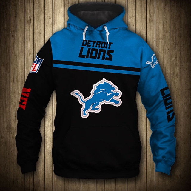 Detroit Lions Nfl All Over Print Hoodie With Zipper Perfect For Fans 0