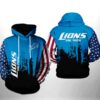 Detroit Lions Team Us All Over Print Hoodie With Zipper Perfect For Patriotic Fans 0