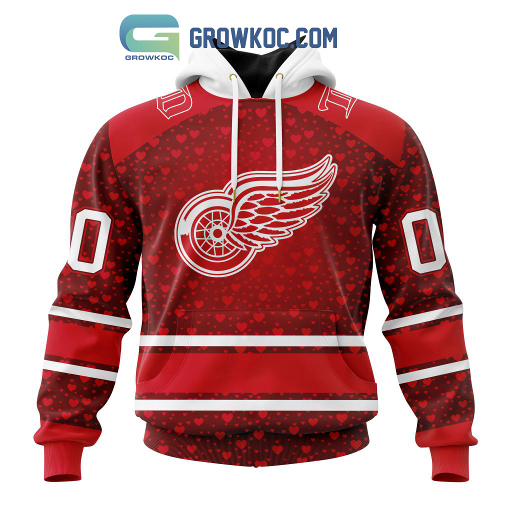 Detroit Red Wings Valentines Day Fan Hoodie Shirts2B1 fW72X