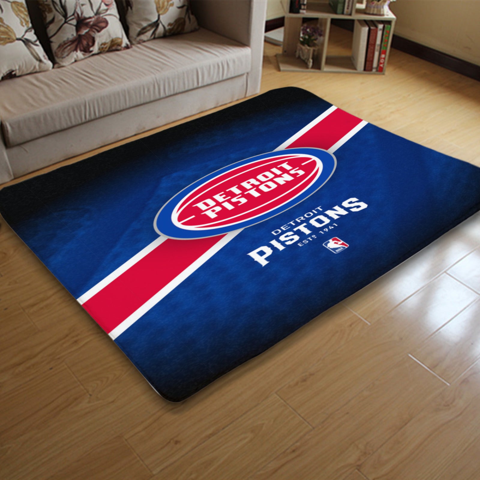 Detroit Basketball Pistons Carpet Living Room Bedroom Mats Kitchen Bathroom Rugs 1