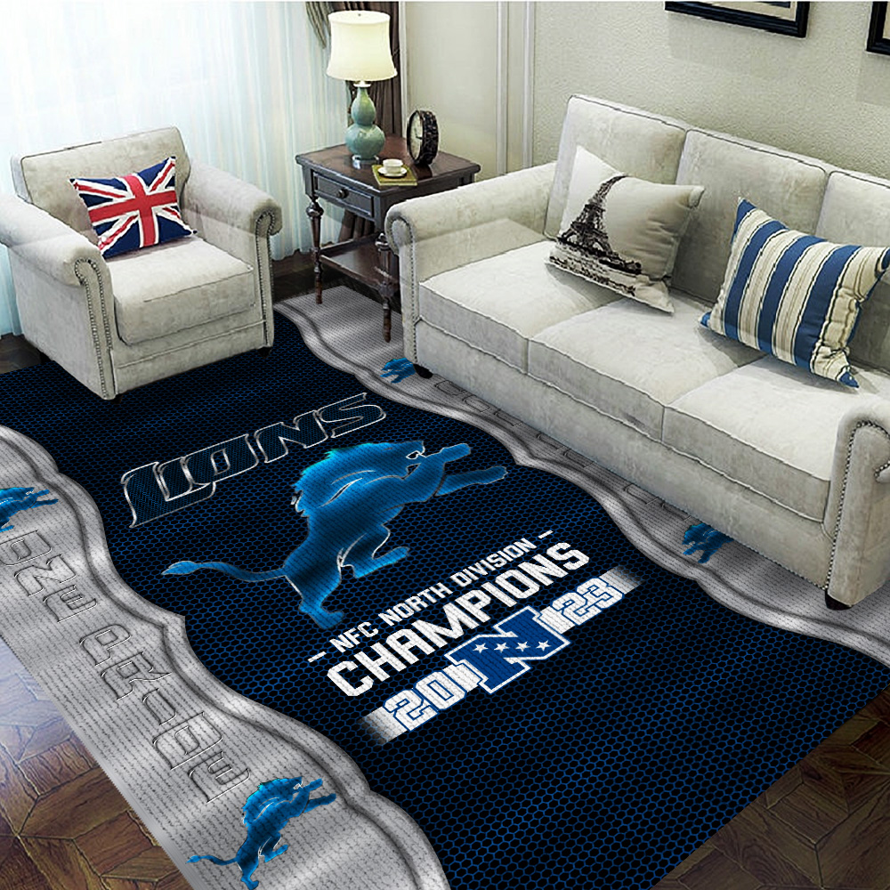 Detroit Lions Rectangular Rug HOATT4207