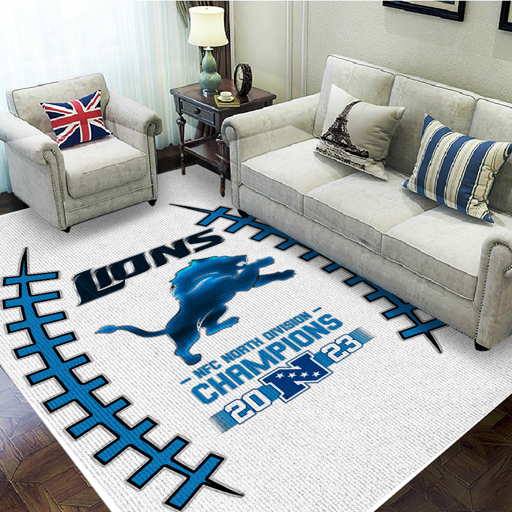 Detroit Lions Rectangular Rug HOATT4241 3