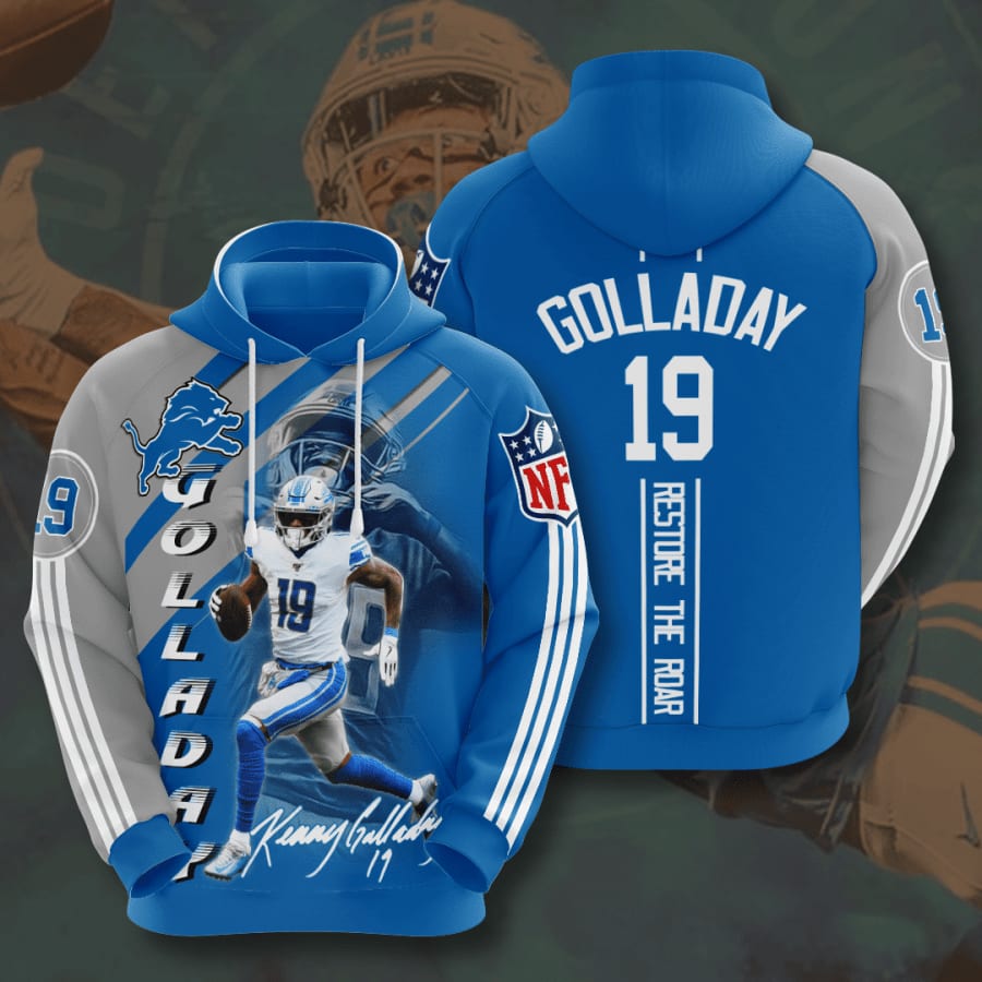 Detroit Lions Kenny Golladay 3D All Over Print Hoodie