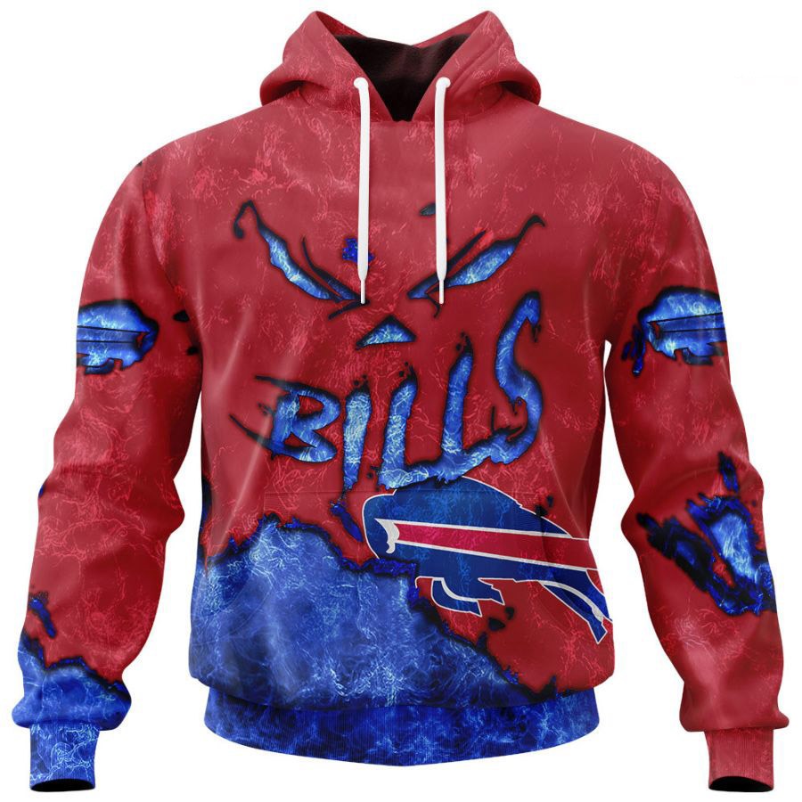 Devil Eyes All Over Print Buffalo Bills Hoodie 3D Gifts For Fans 0