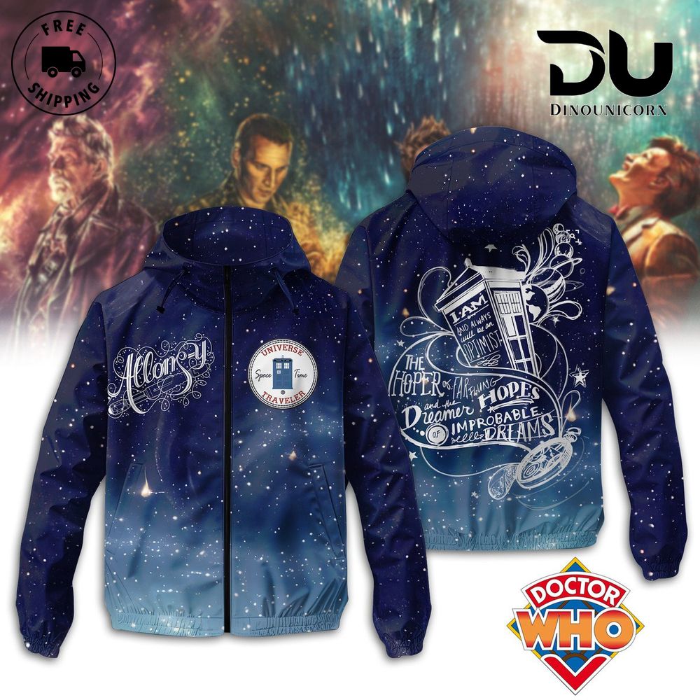 Doctor Who Space Time Windbreaker Outdoor Jacket 1