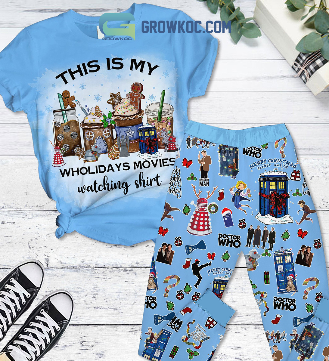 Doctor Who This Is My Wholidays Movies Watching Shirt Pajamas Set2B1 BQgVx