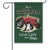 Dog with Tractor Farm Garden Flag